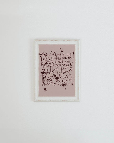 Reckless Love Blush Print
