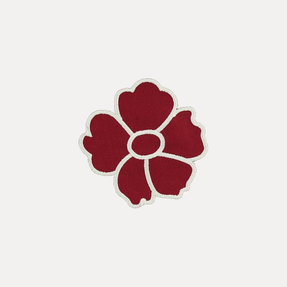 Daisy Coaster/Bread Mat, Red