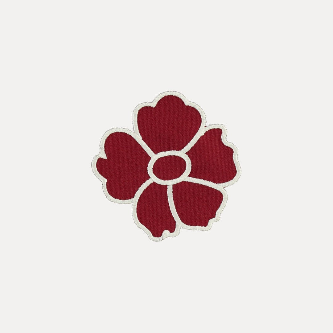 Daisy Coaster/Bread Mat, Red