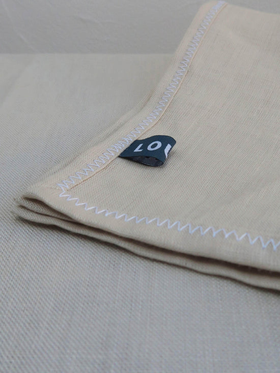 Irish Linen Napkin - Sand
