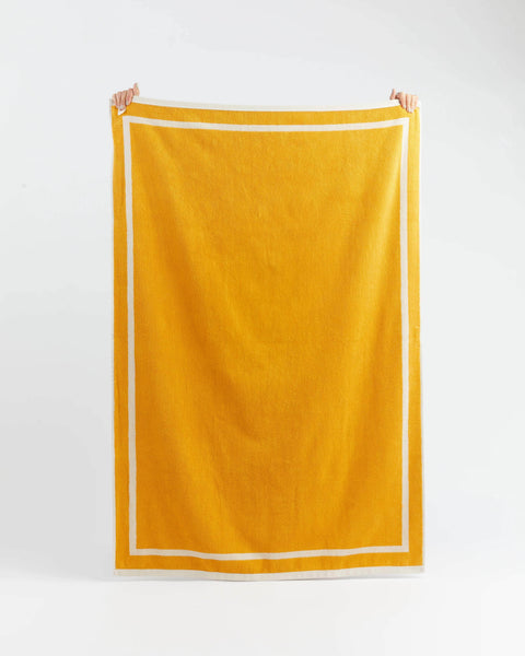 The Classic Ecru and Yellow Towel