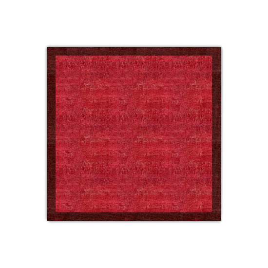 Pomegranate with Burgundy Border Flatweave Rug