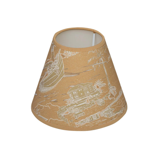Banana Island | Sand Beige 8" Empire Lampshade