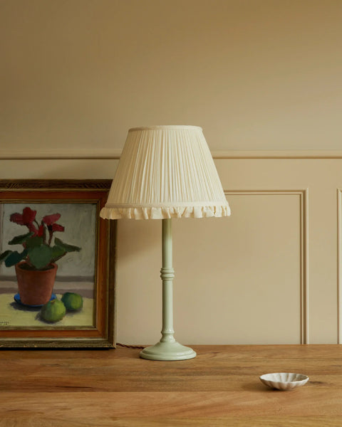 The Embroidered Cotton Lampshade in Daisy