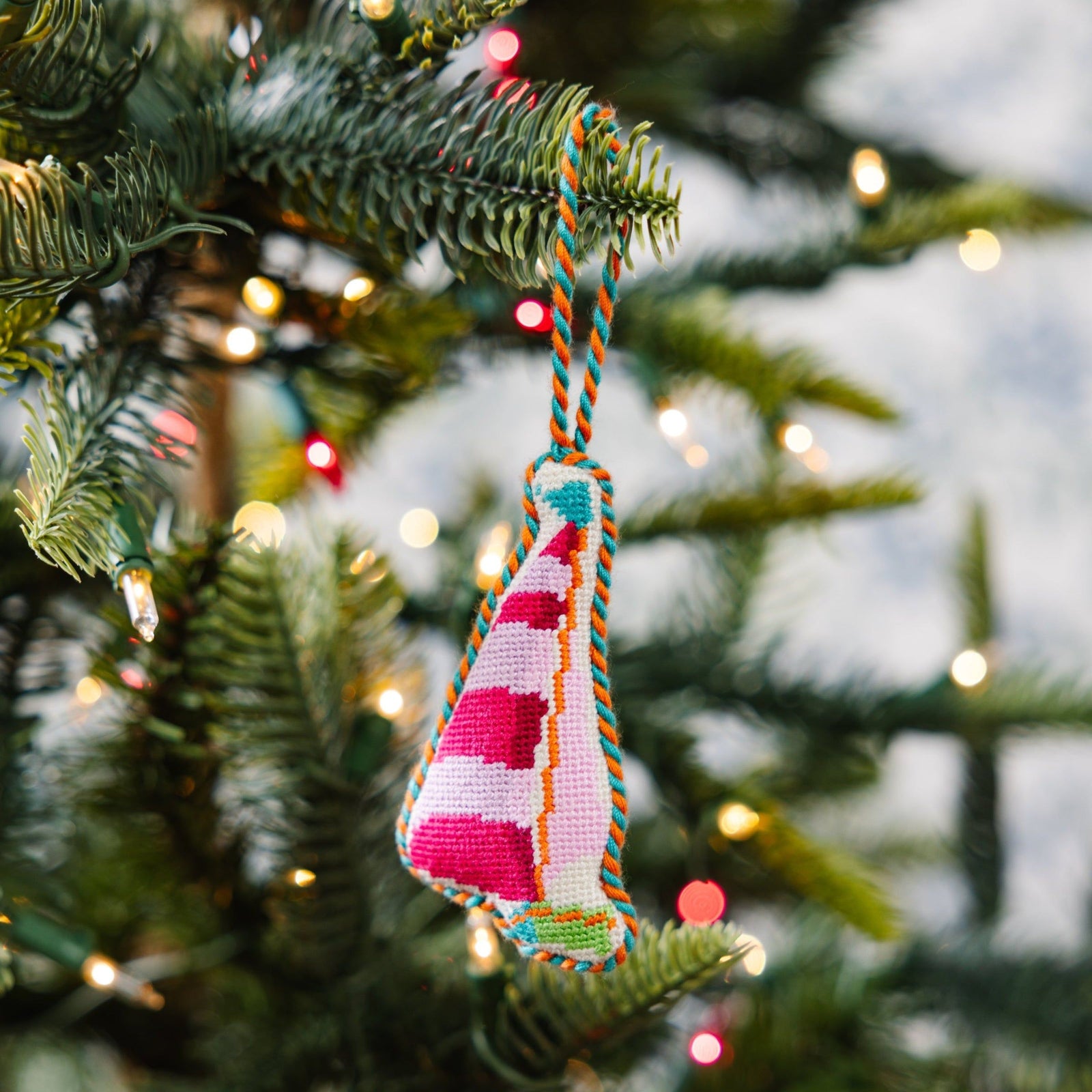 Needlepoint Icon Ornament - Sailboat