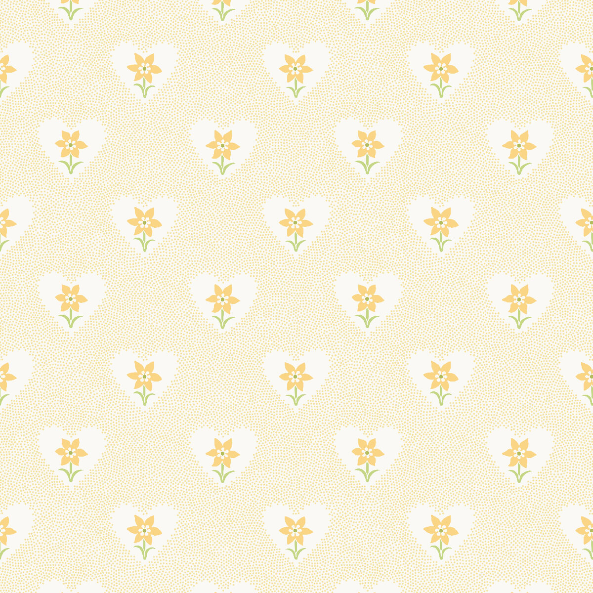 Daffodil Hearts Wallpaper - Yellow
