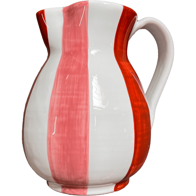 Pink Stripe Carafe 1L