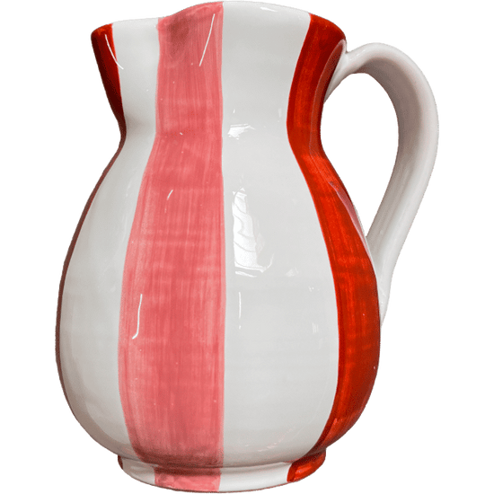 Pink Stripe Carafe 1L