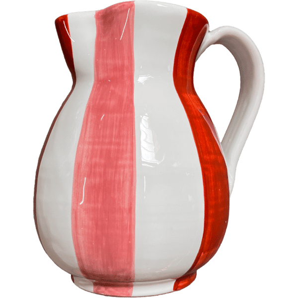 Pink Stripe Carafe 1L