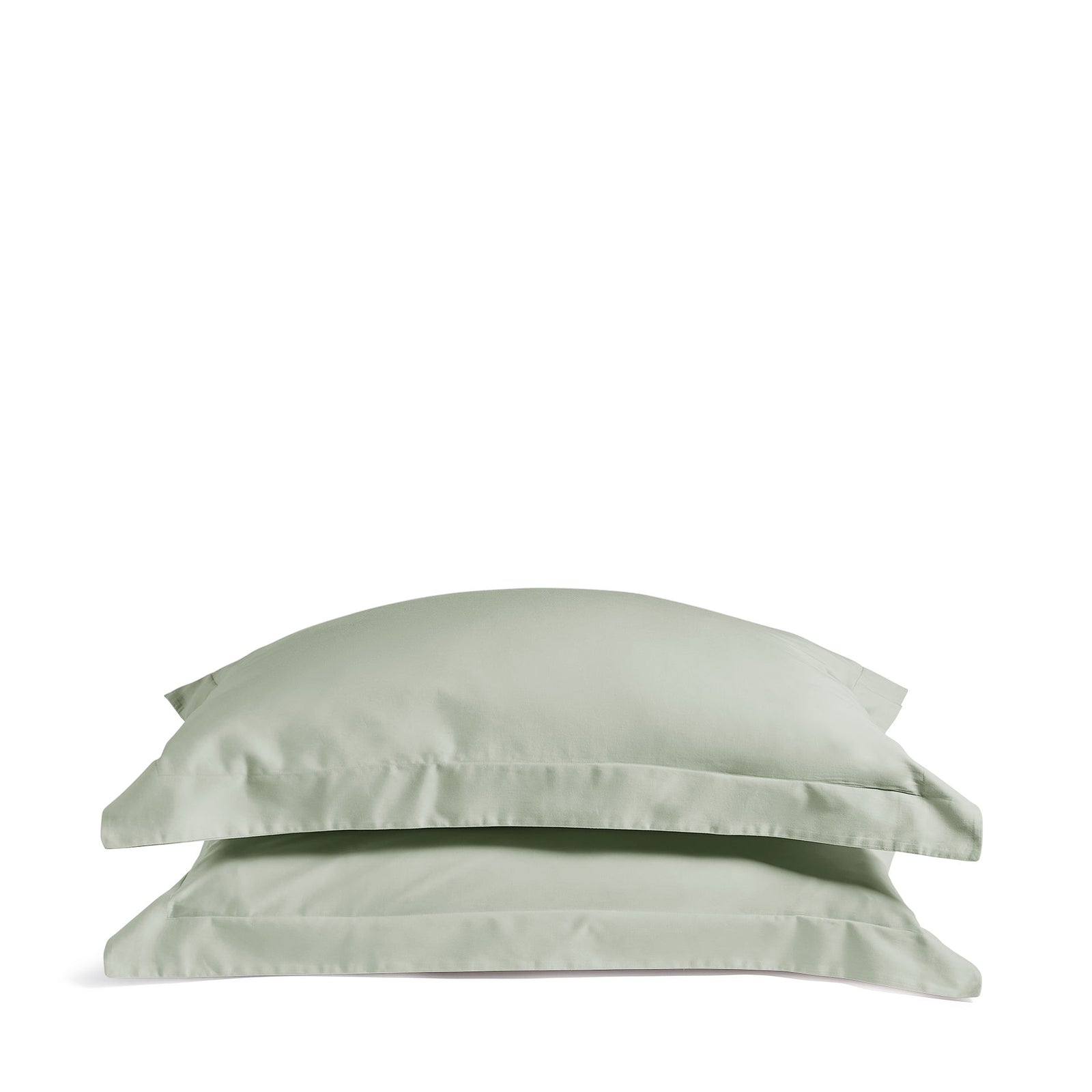 Luxury Organic Sage Green Edged Pillowcases