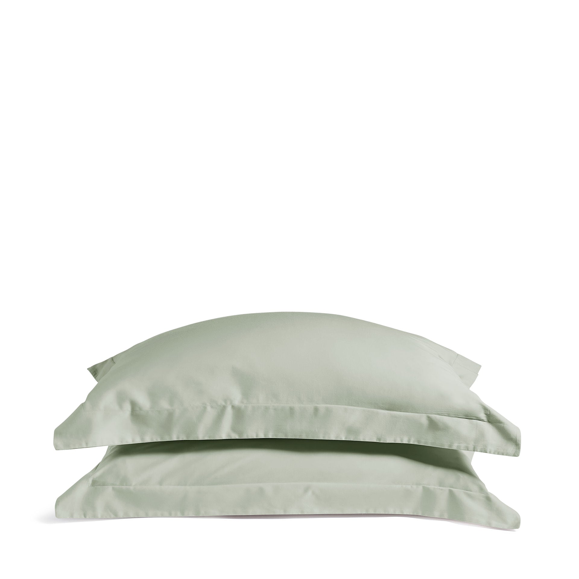 Luxury Organic Sage Green Edged Pillowcases