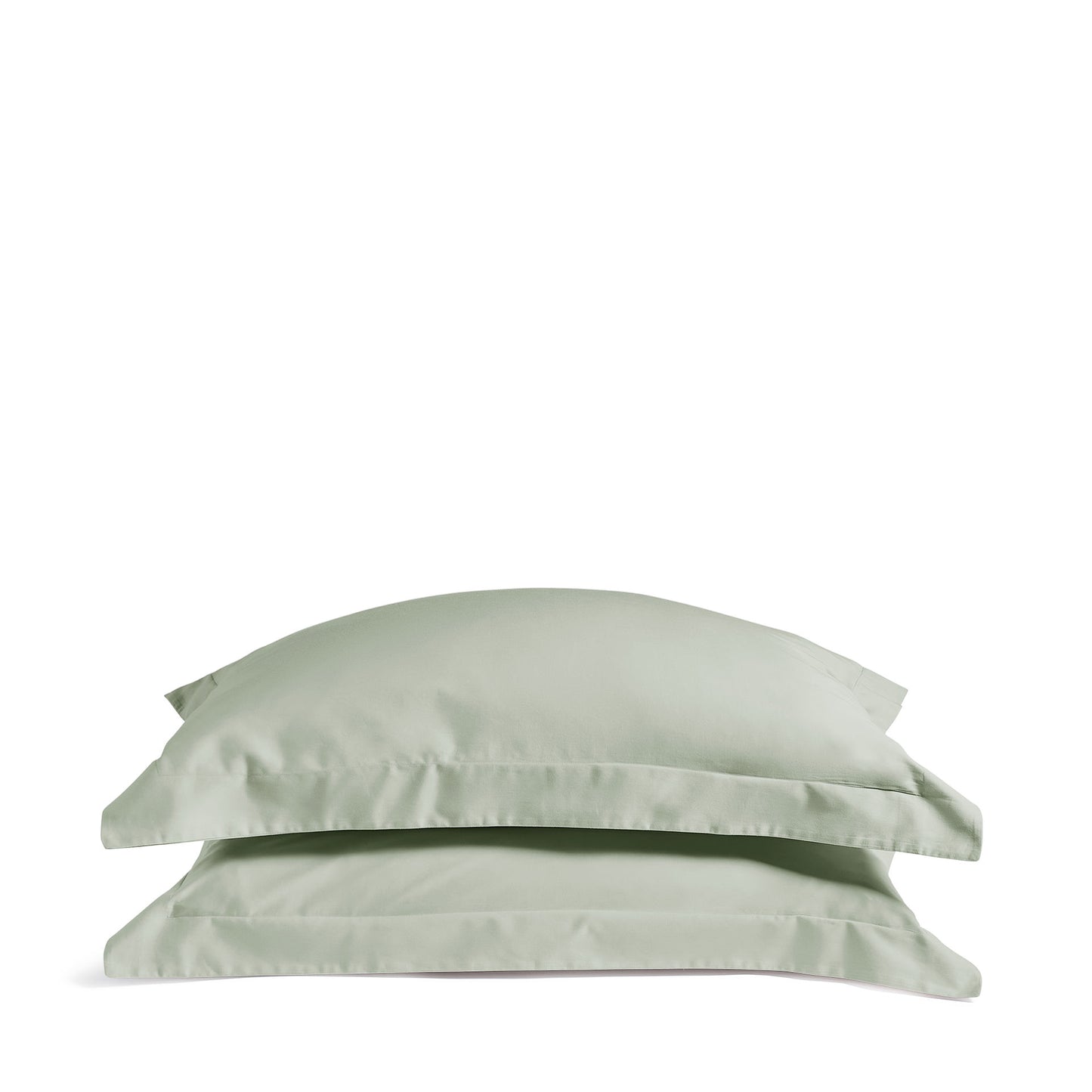 Luxury Organic Sage Green Edged Pillowcases