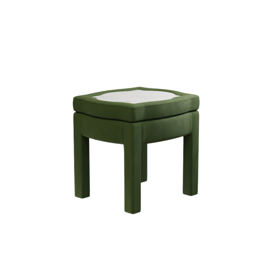 Piero Footstool, Zucchini Velvet