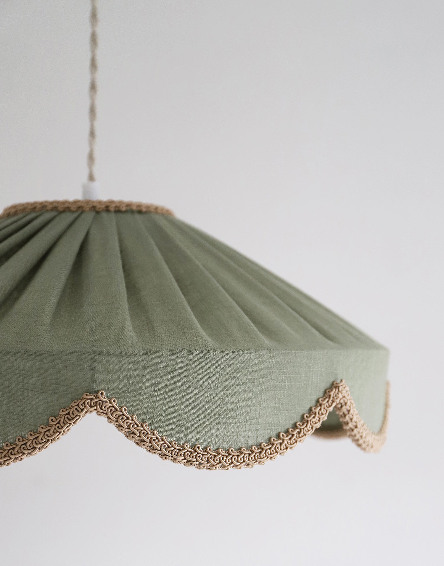 Cosette 'Powdered Sage' Solid Color Floral Shaped Pendant Light