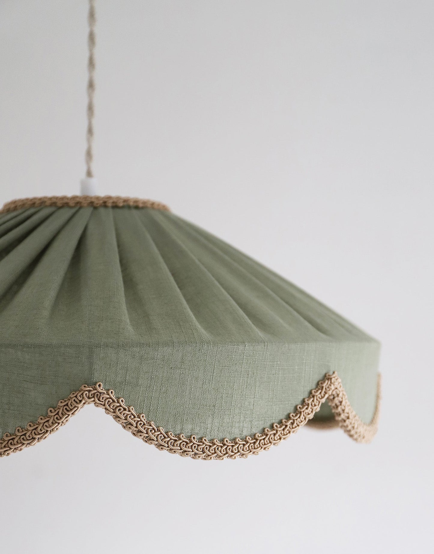 Cosette 'Powdered Sage' Solid Color Floral Shaped Pendant Light