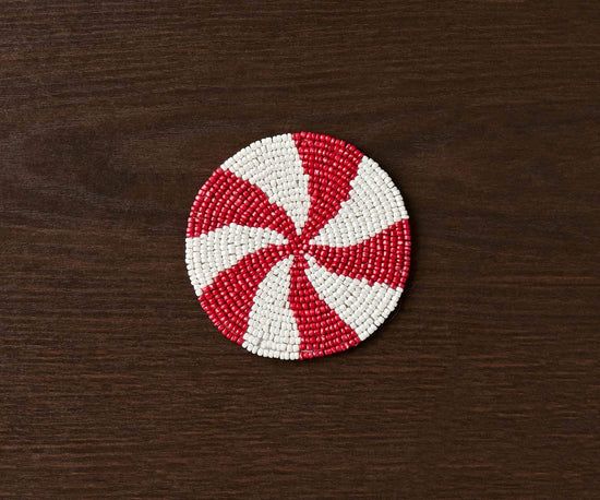 Handmade Beaded Christmas Coaster