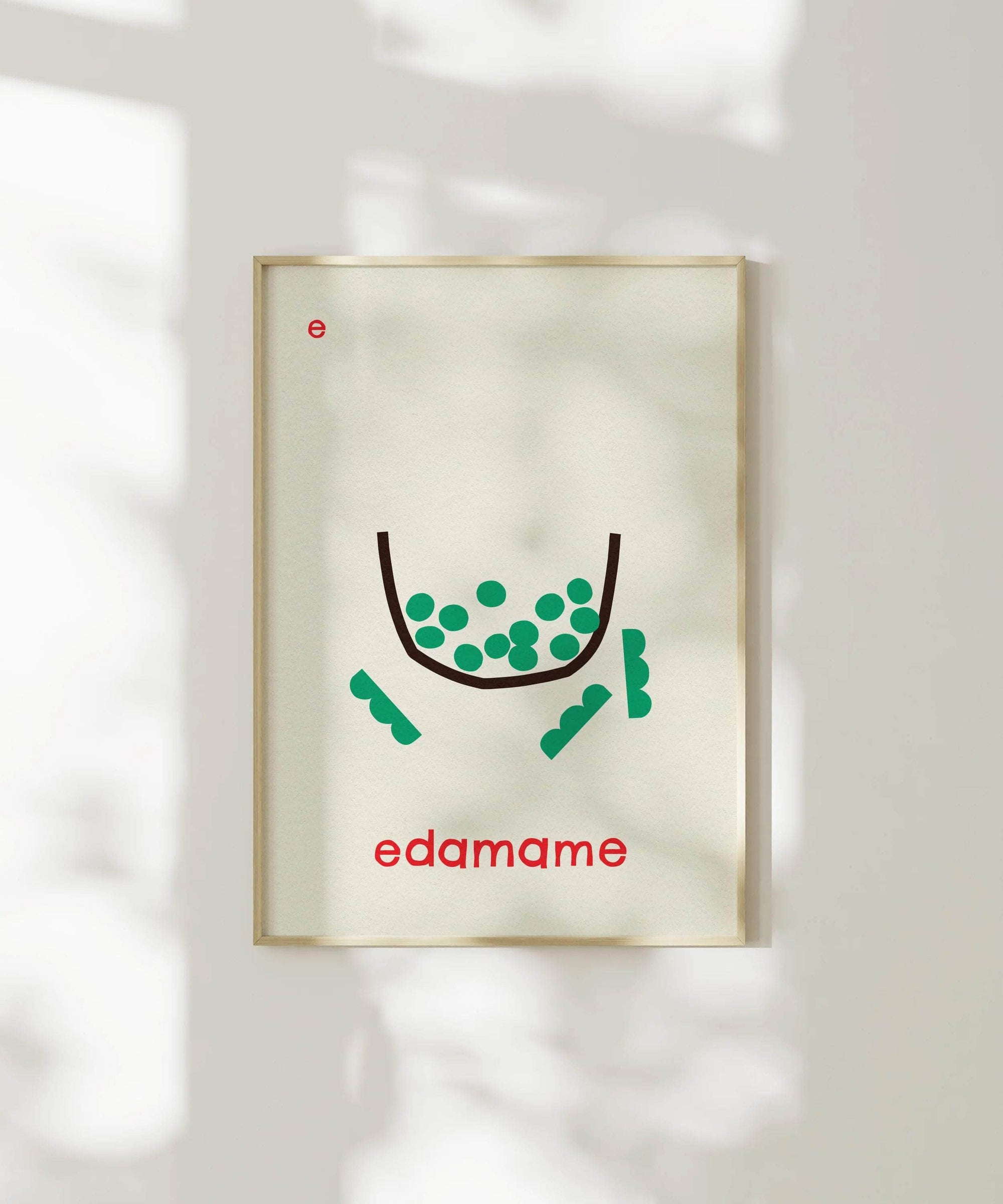 E for Edamame Print