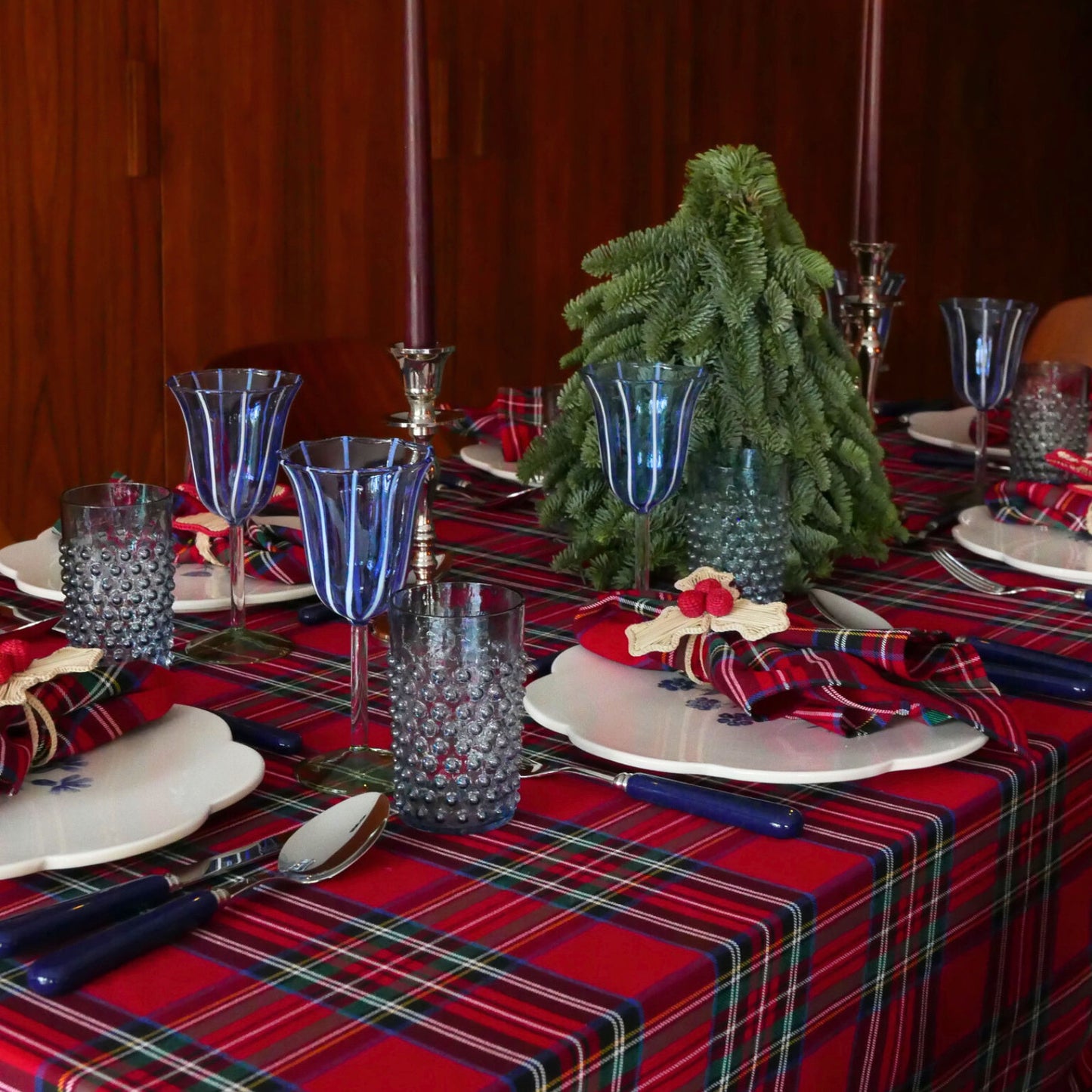 Tartan Tablecloth Red