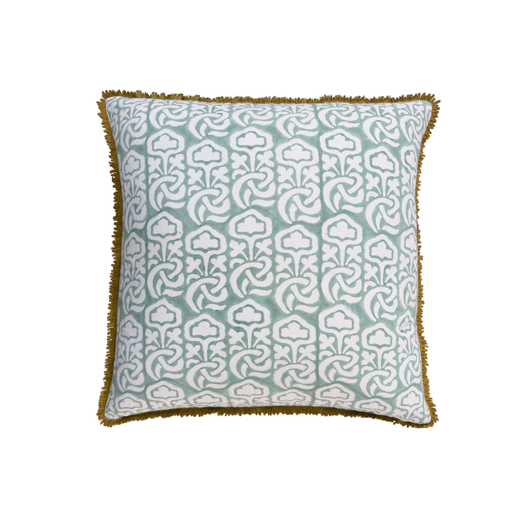 Block Printed Interior Pillow Cover – 20x20 in