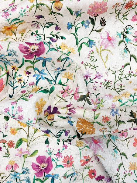 Pillowcase Made With Liberty Fabric Linen Garden