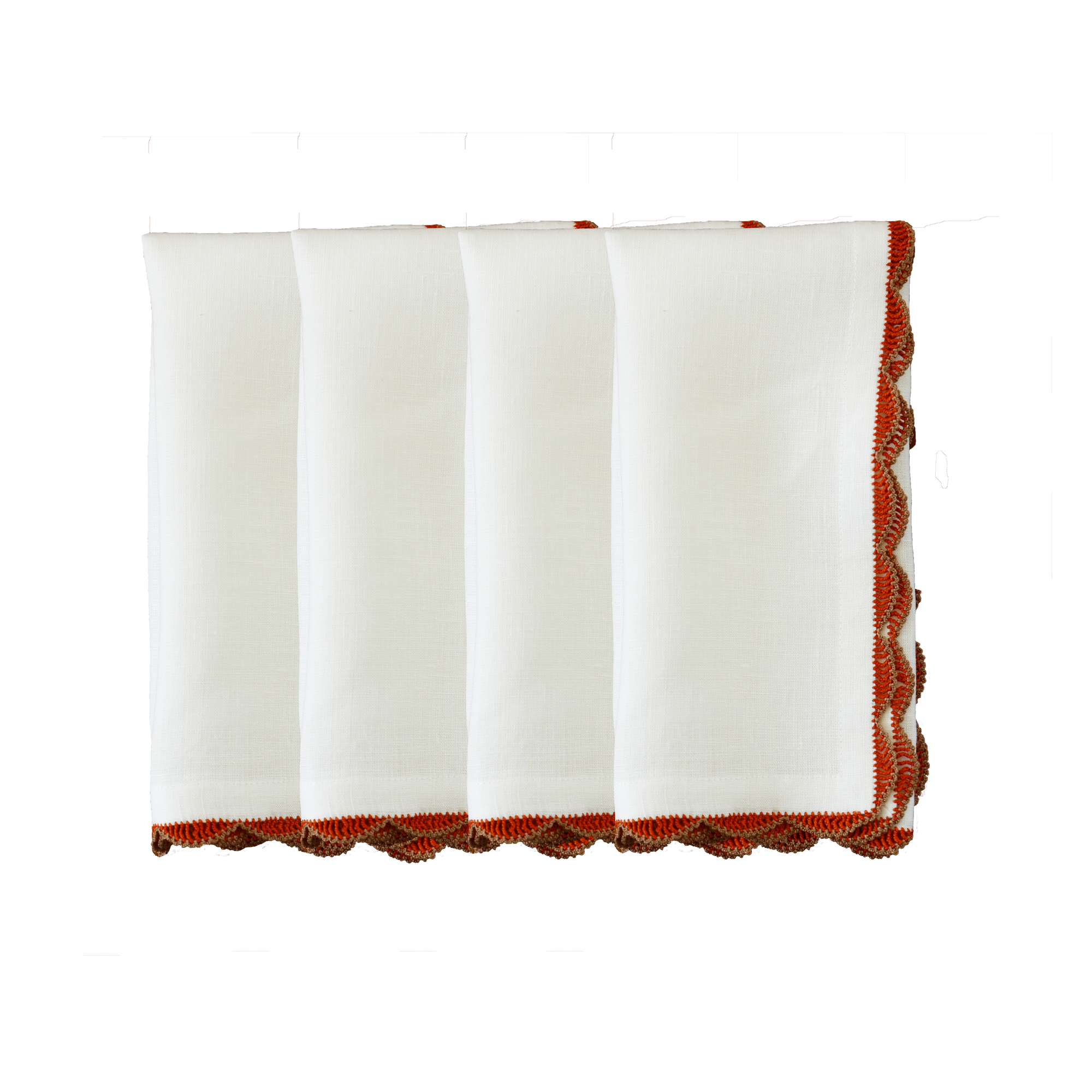 Hand Crochet Napkins 18" x 18" (Set of 4)
