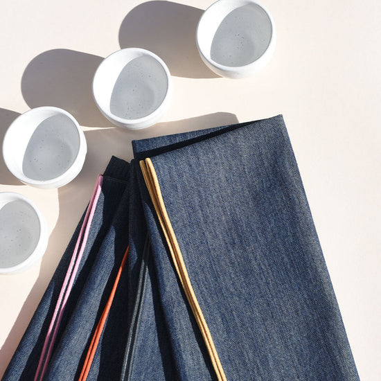 Rainbow Denim Napkins | Set of 4