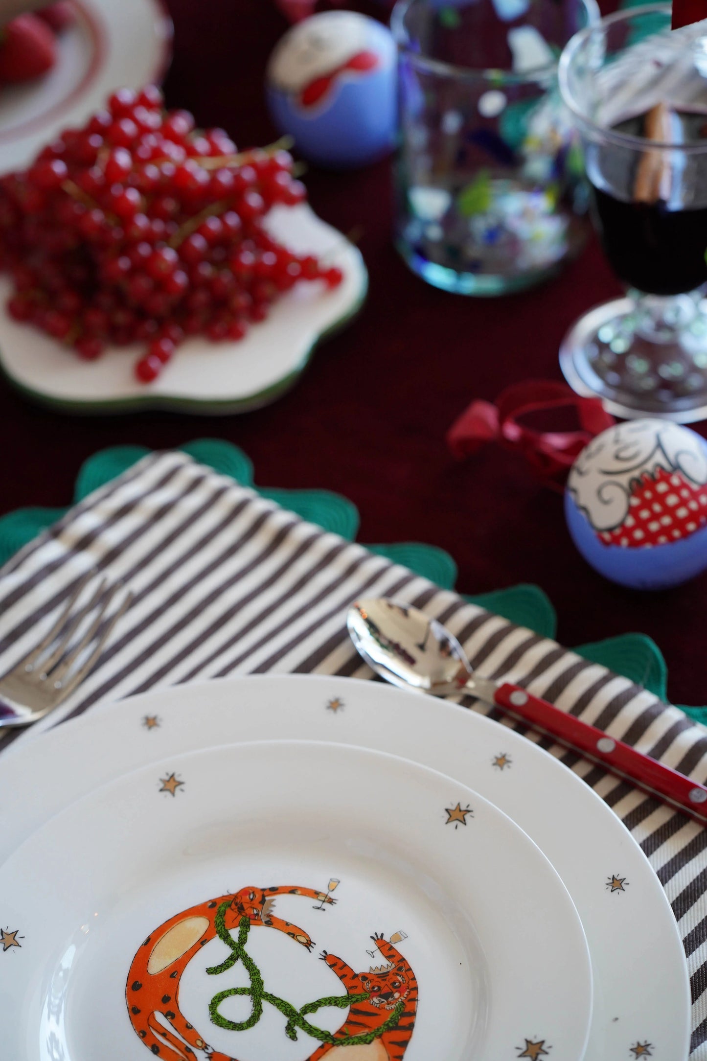 Hand Painted Ceramic Christmas Baubles
