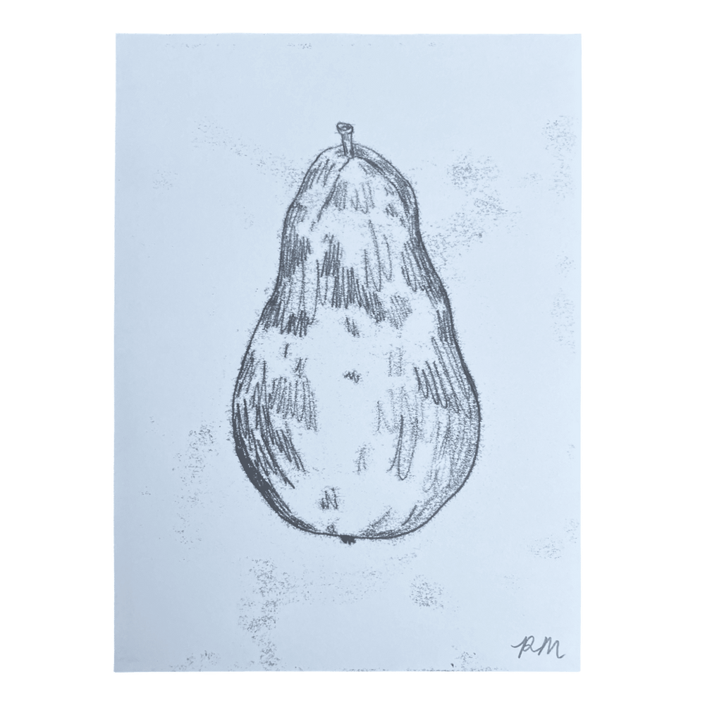 Pear Monoprint #2