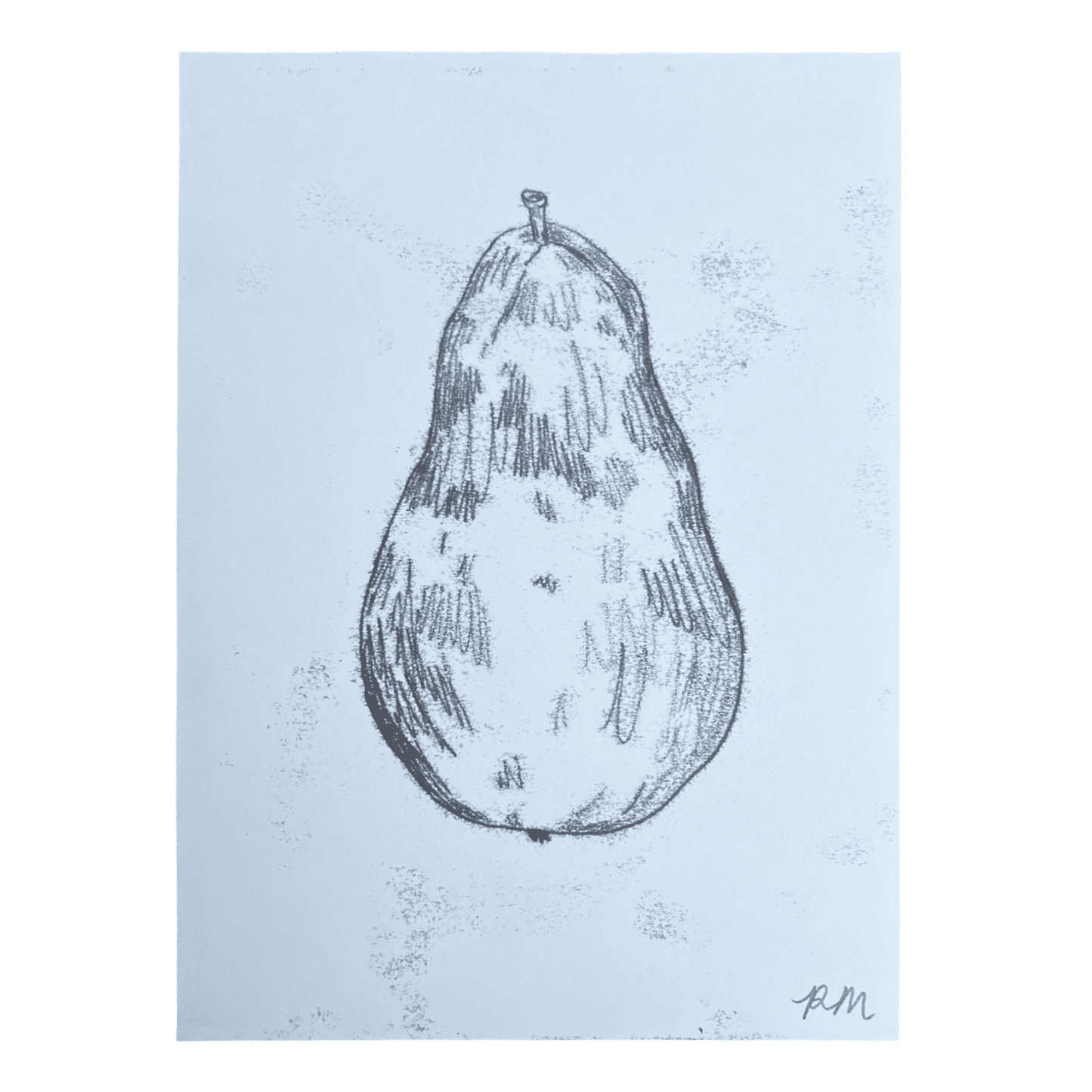 Pear Monoprint #2