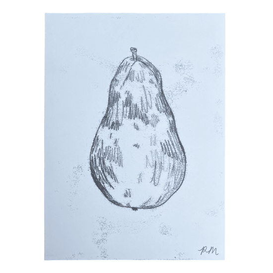 Pear Monoprint #2