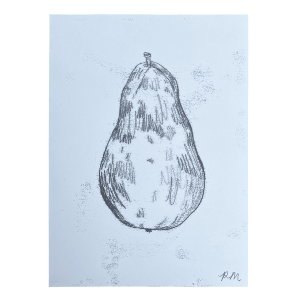 Pear Monoprint #2