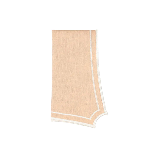 Sal Napkin, Pink with Champagne White