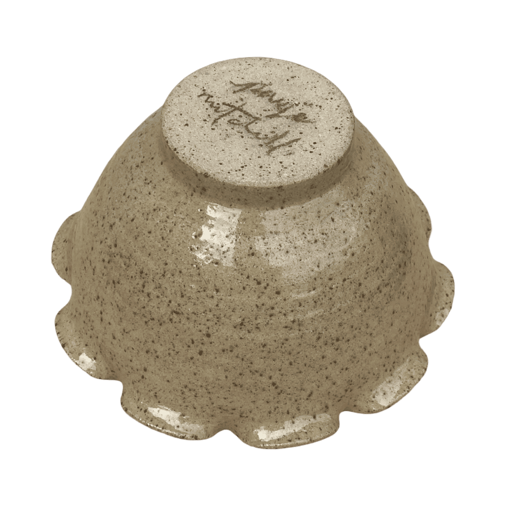 Frilly Stoneware Bowl