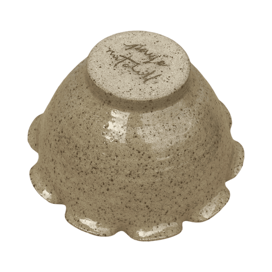 Frilly Stoneware Bowl