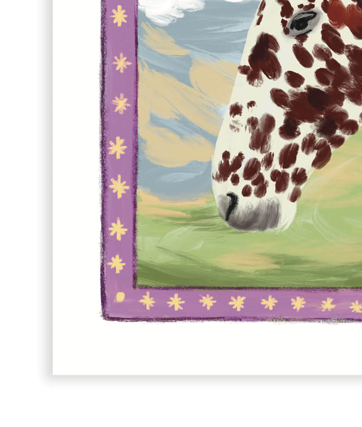 Horse and Stars Art Print