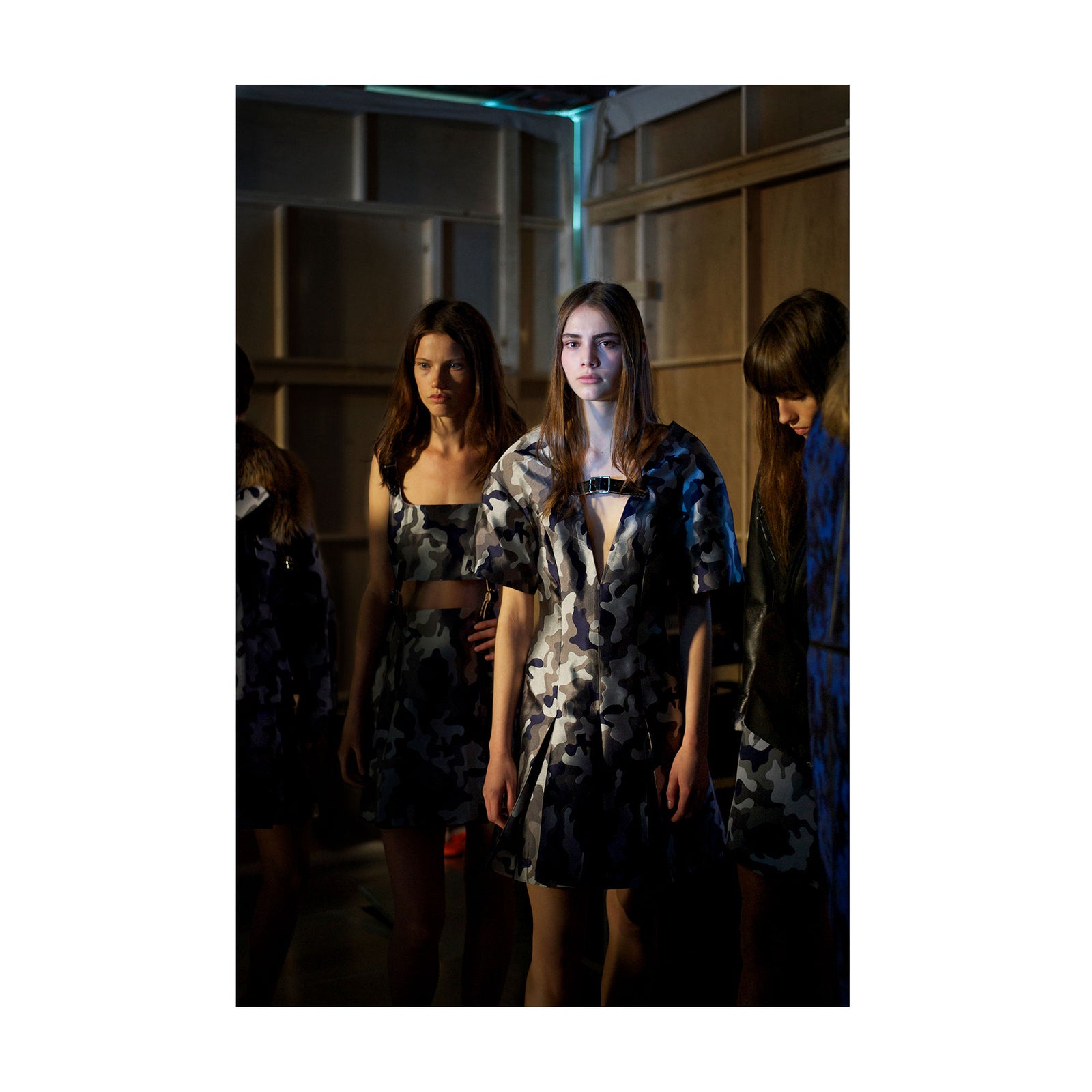 Backstage at Christopher Kane Photograph