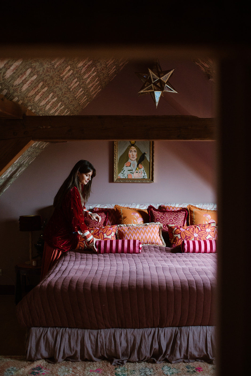 Cushion Rosita Orange & Pink