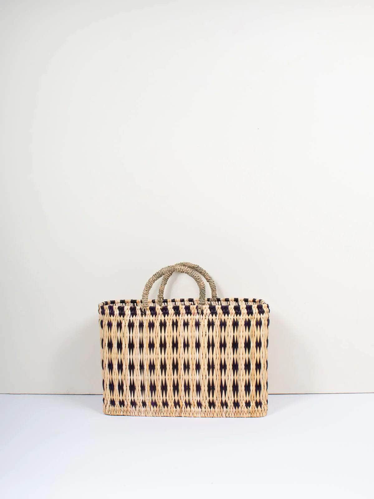 Woven Reed Basket - Indigo