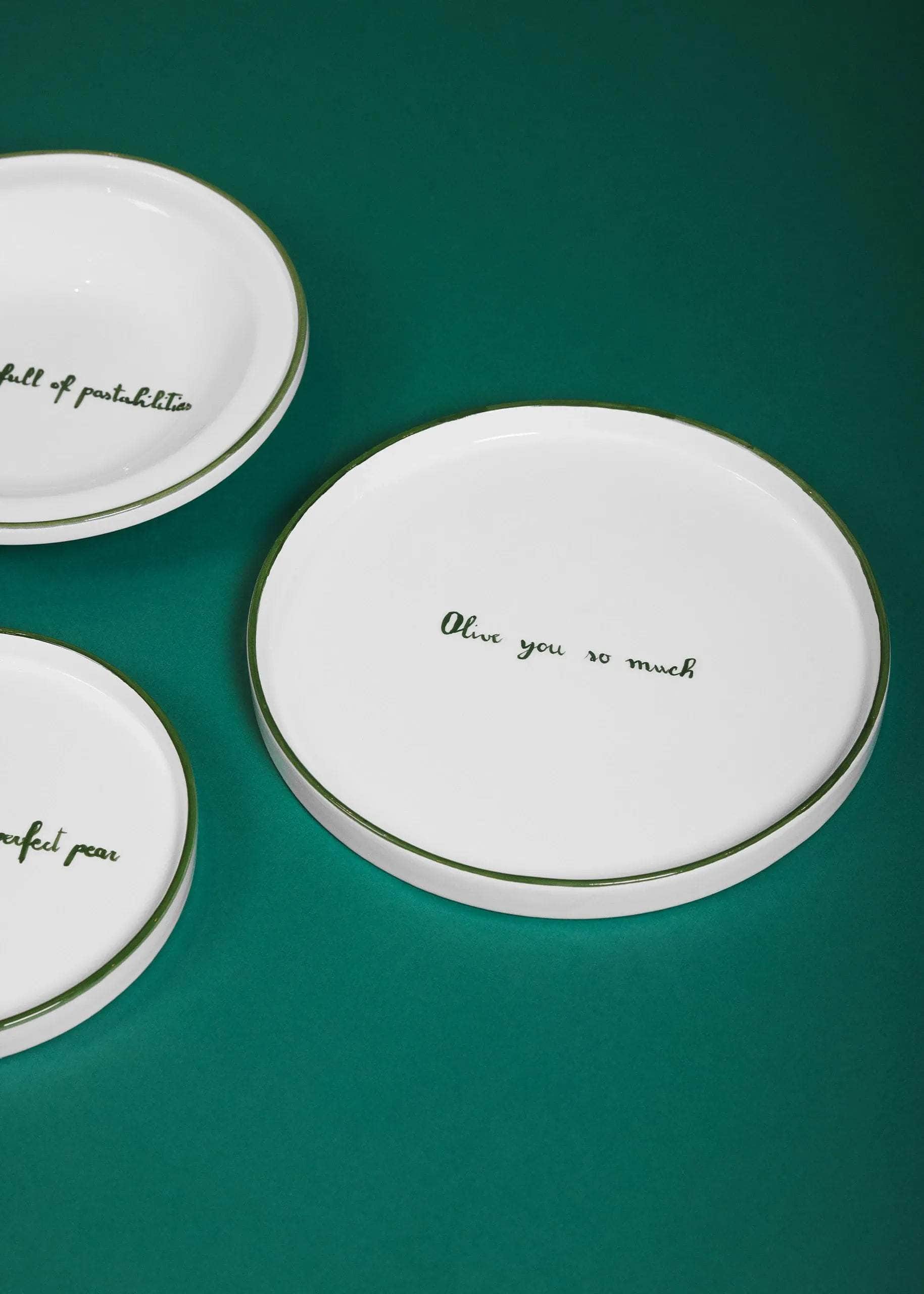 Olive You So Much Plate