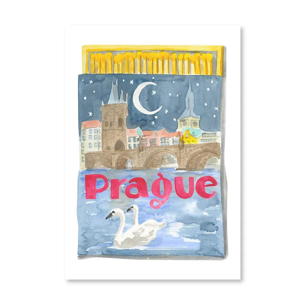 Prague Matchbook Print