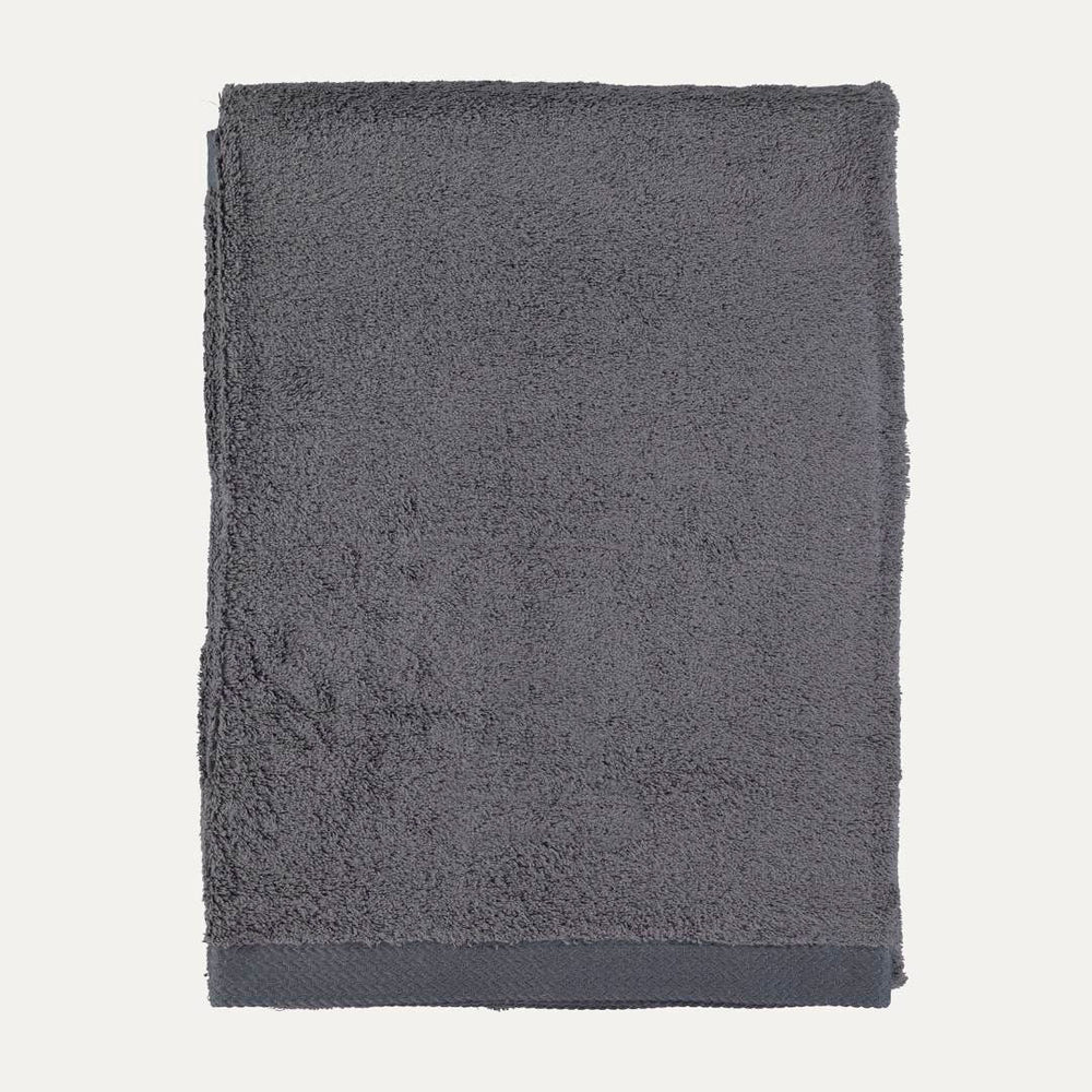 Dark Grey Cotton Bath Towel