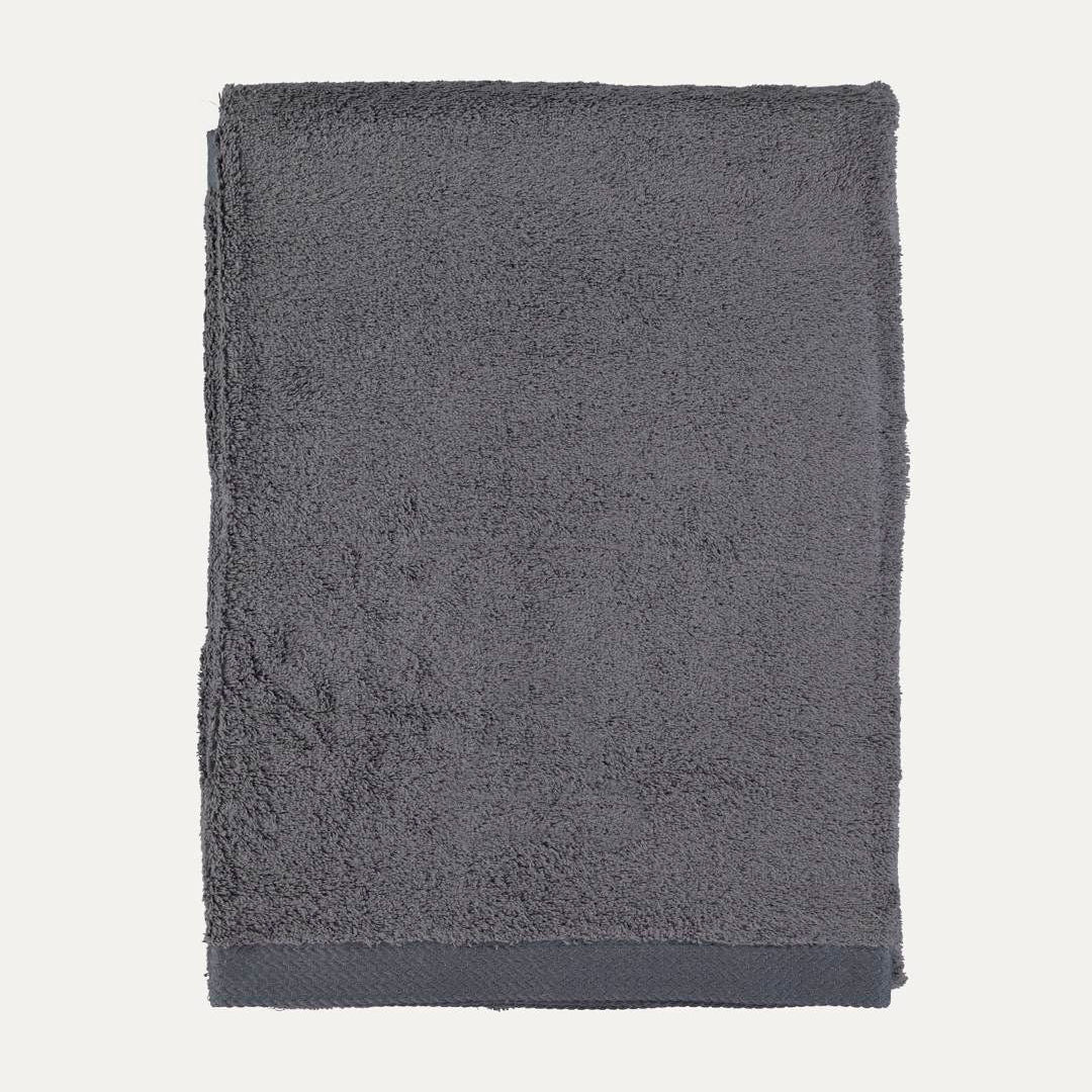 Dark Grey Cotton Bath Towel