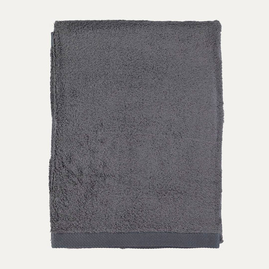 Dark Grey Cotton Bath Towel