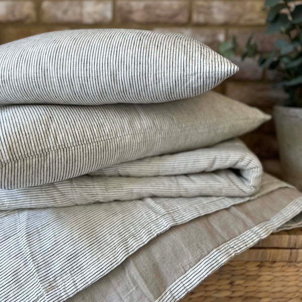 Miller Linen Cushion Striped Lumbar - OEKO-TEX Certified