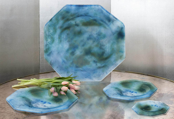 Asymmetrical Octagonal Dafne Dessert Plate