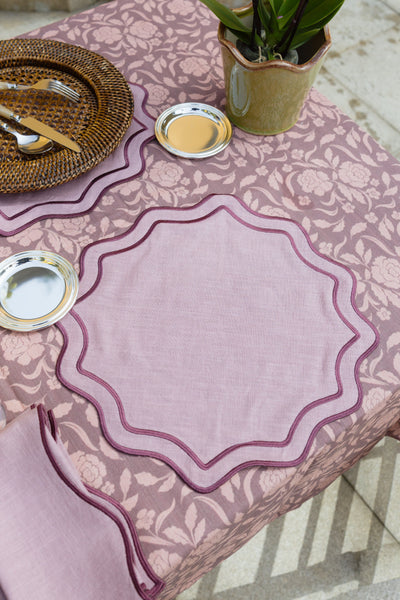 Bloom Placemat, Dusty Rose and Pink