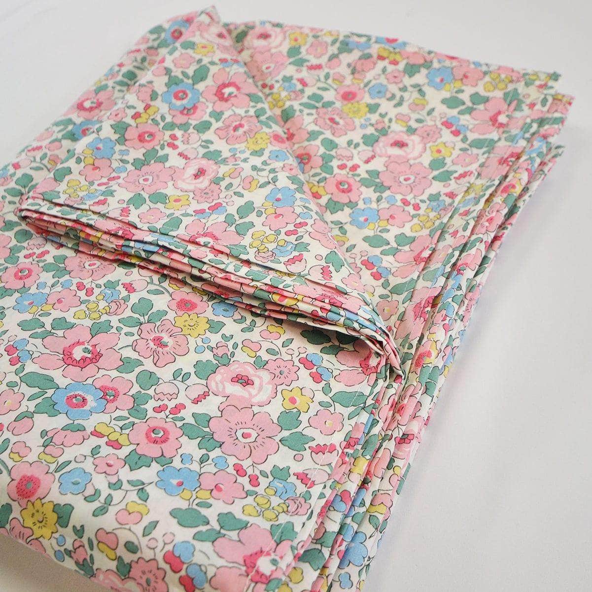 Flat Top Sheet Made With Liberty Fabric Betsy Candy Floss