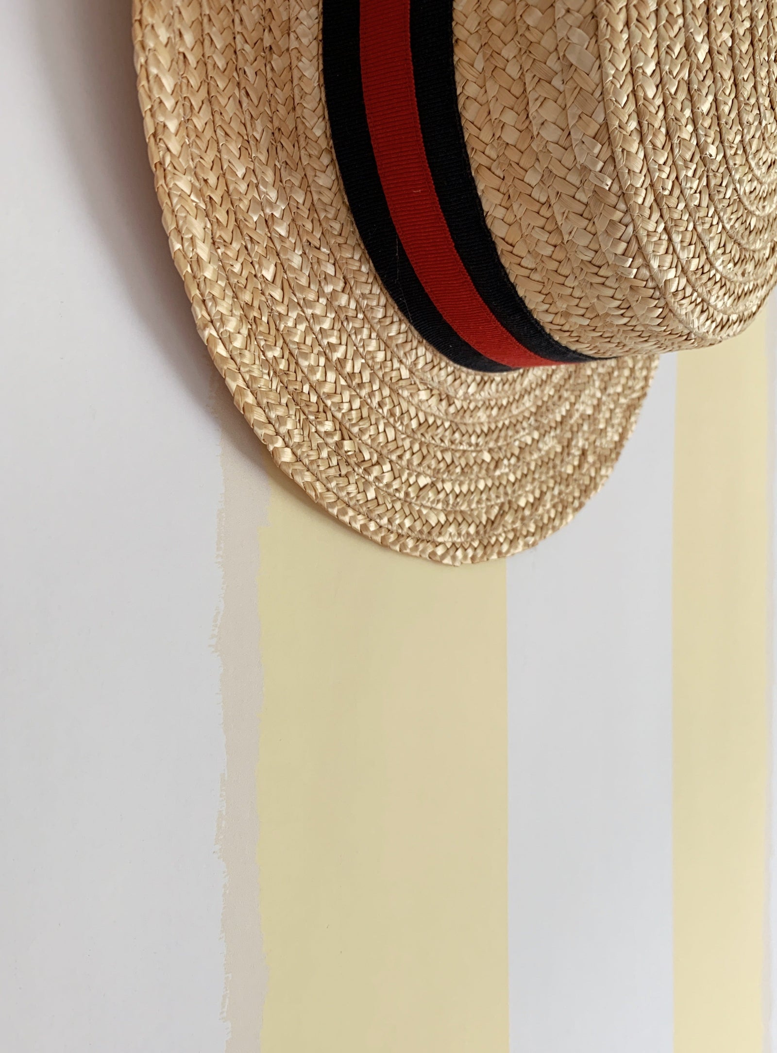 Wide Stripes Aligned Wallpaper – BUTTERMILK