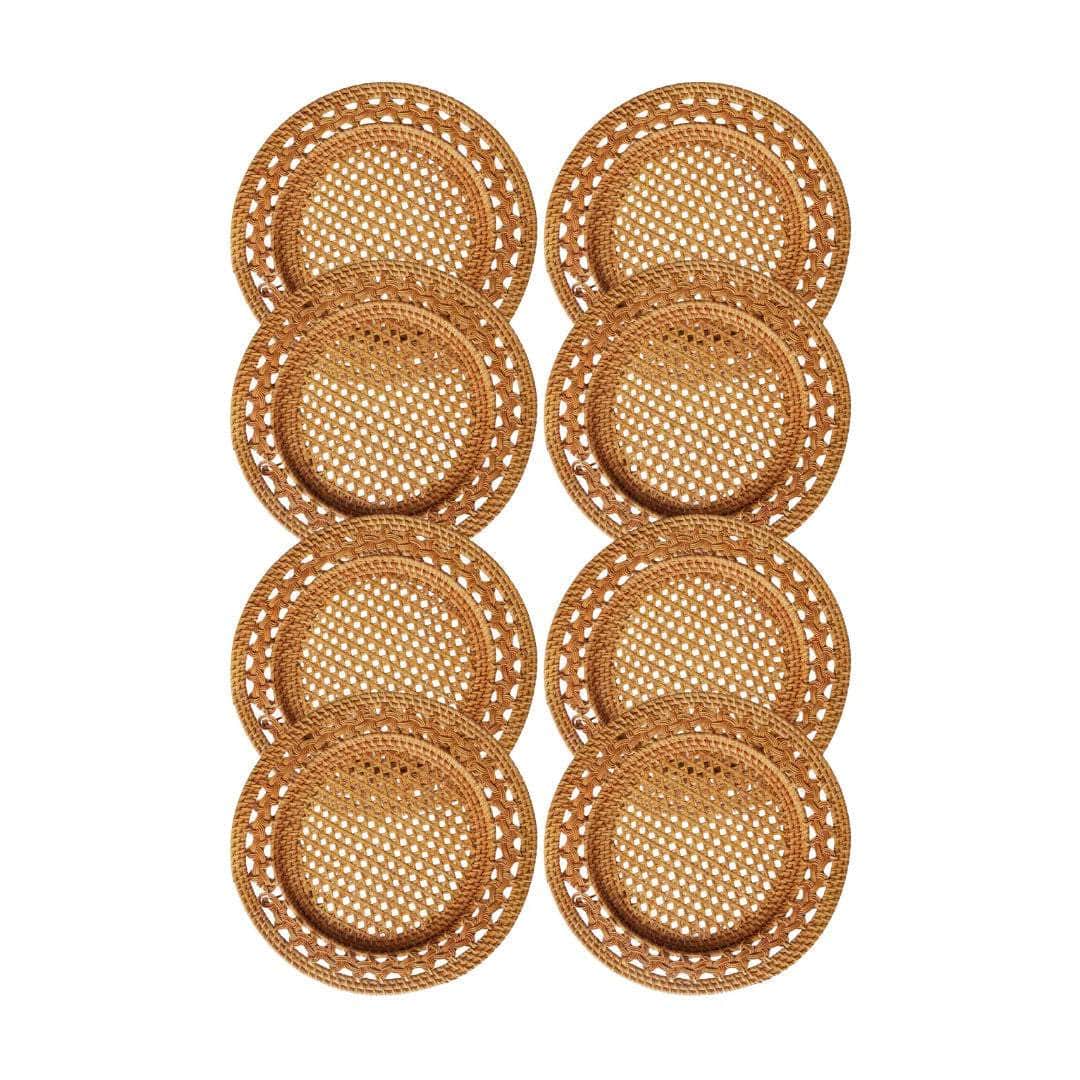 Natural Rattan Charger Plate - Pretzel