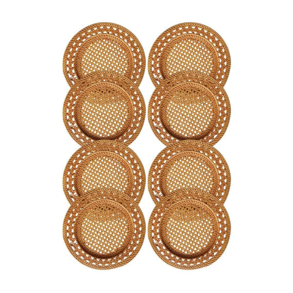 Natural Rattan Charger Plate - Pretzel